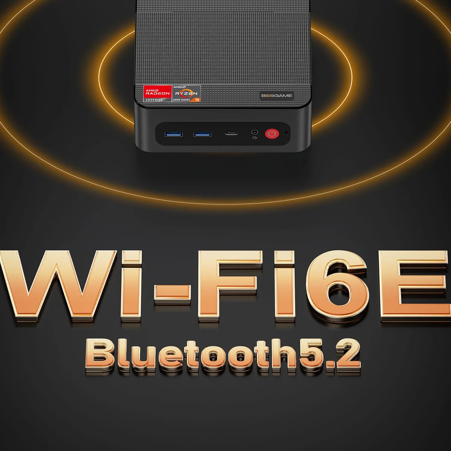 BOSGAME Mini Gaming PC P3, Powered by AMD Ryzen 9 6900HX,32GB DDR5 1TB NVME SSD/ 16GB DDR5 512GB NVME SSD Optional