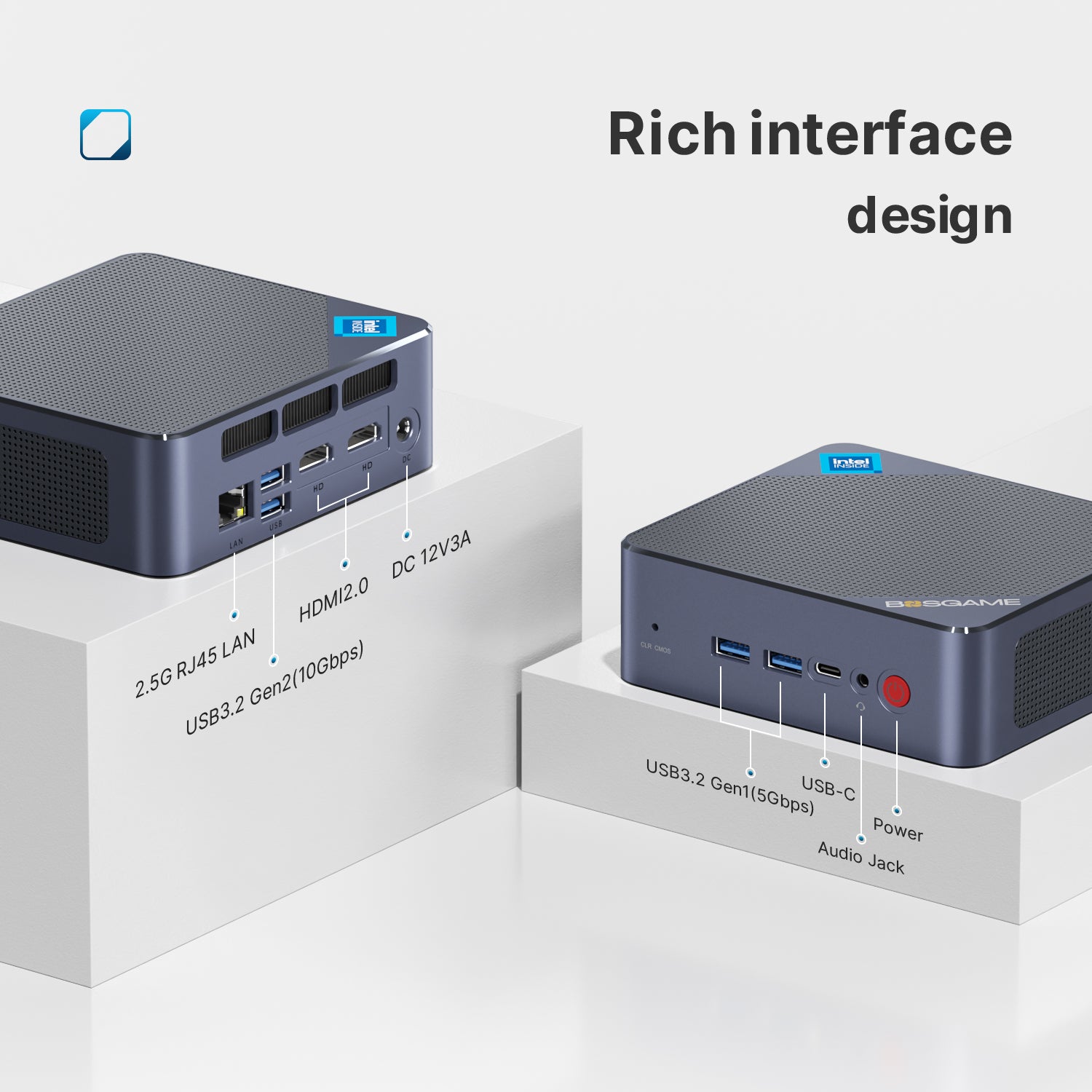 BOSGAME Ubuntu OS Mini PC_Intel N95, pre-installed with Ubuntu 22.04