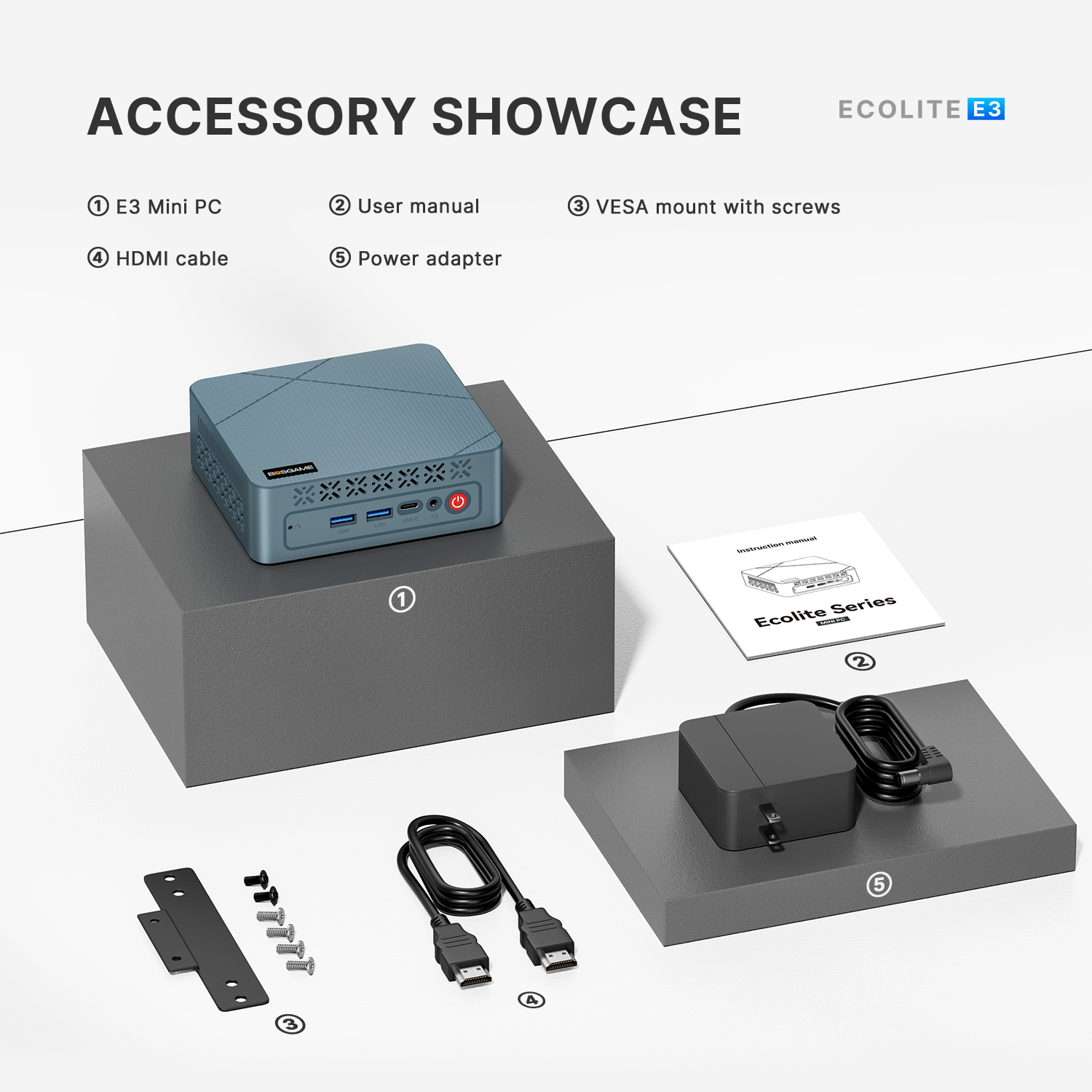 BOSGAME Intel Mini PC E3