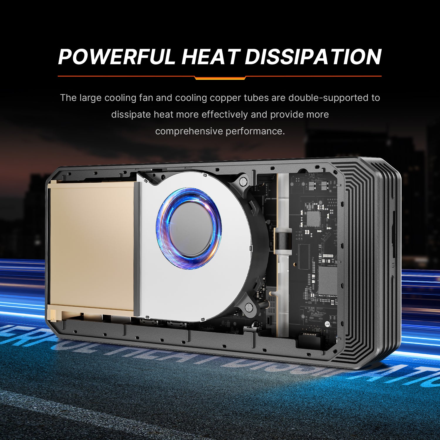 BOSGAME eGPU Docking Station GVP7600, AMD Radeon RX 7600M XT Graphics, I/O Expantion