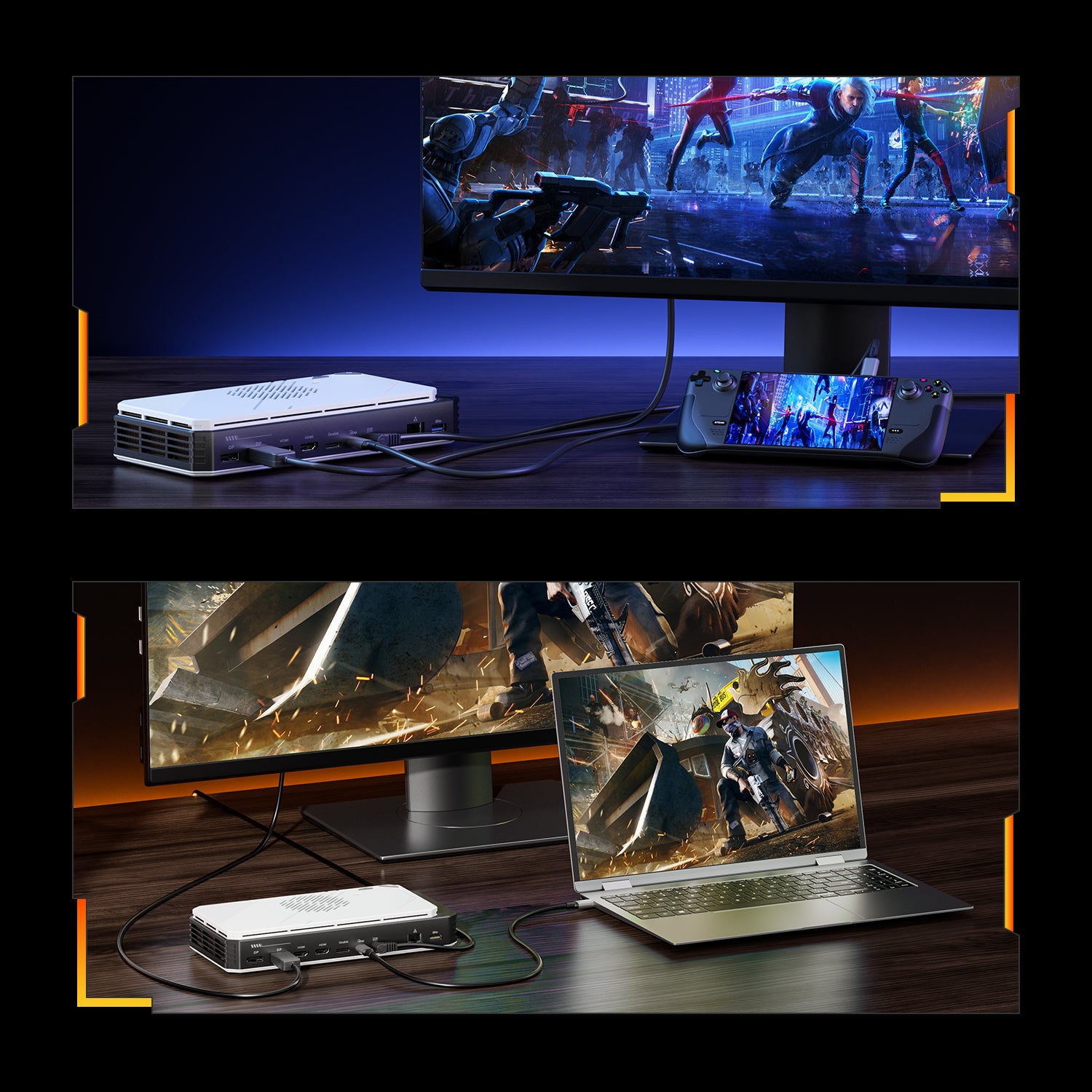 BOSGAME eGPU Docking Station GVP7600, AMD Radeon RX 7600M XT Graphics, I/O Expantion