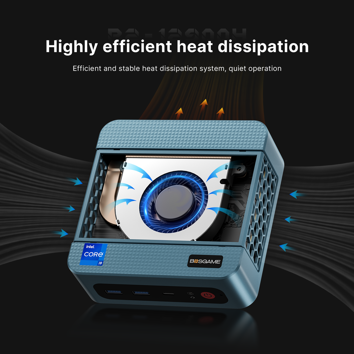 BOSGAME Intel Mini PC P2Pro, Intel Core-i9 12900H 32GB DDR4 1TB SSD Thundernblot 4 Mini PC Daul NIC PC