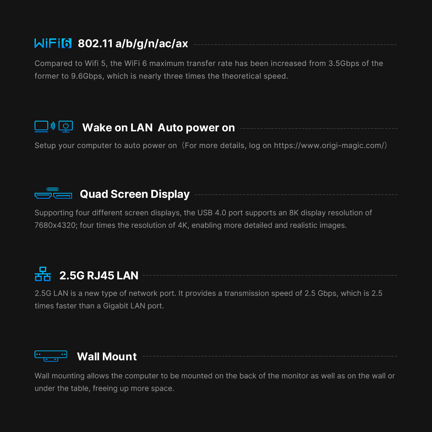 BOSGAME Intel Mini PC P2Pro, Intel Core-i9 12900H 32GB DDR4 1TB SSD Thundernblot 4 Mini PC Daul NIC PC