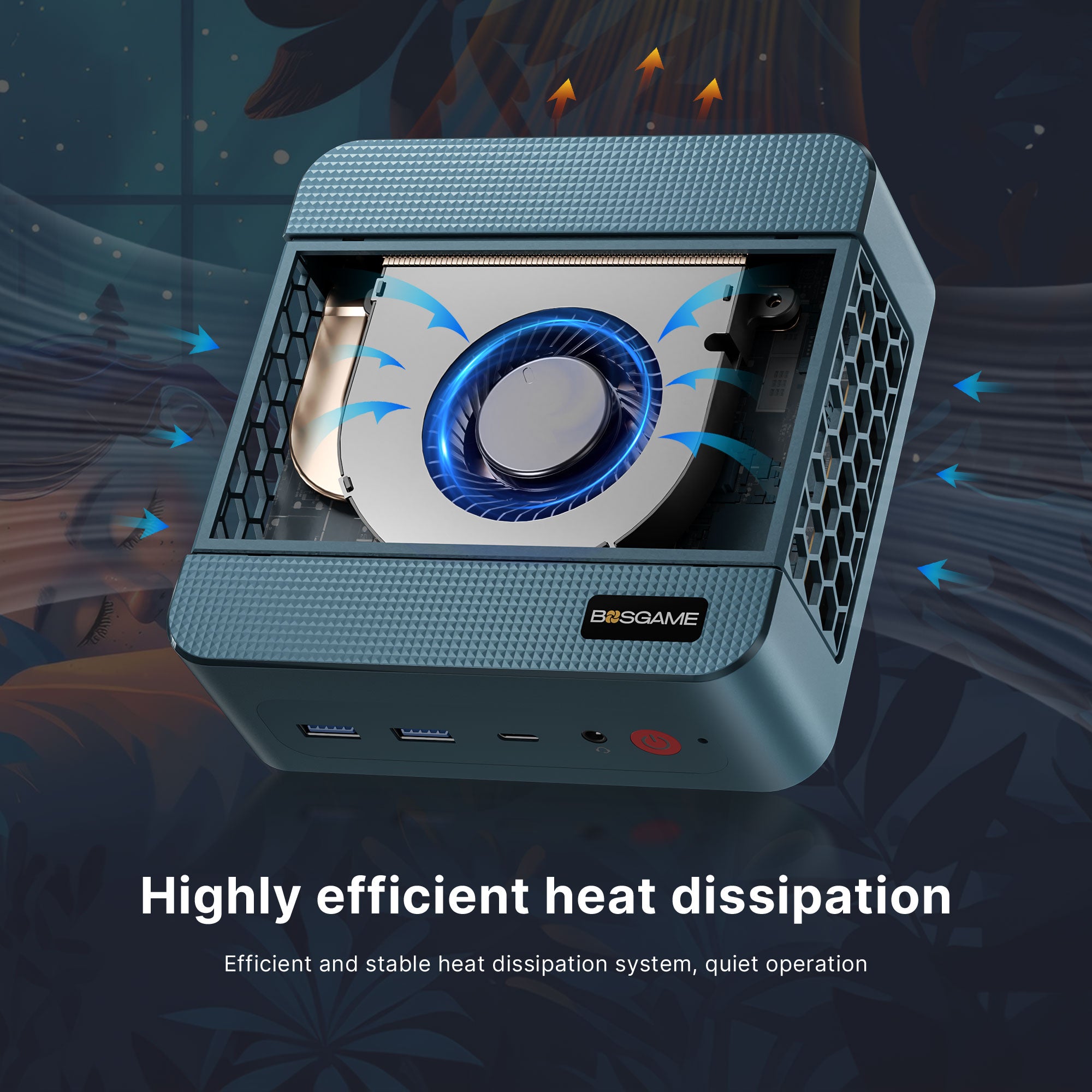 BOSGAME Office Mini PC P2 Lite, Powered by Intel Core-i5 12600H 32GB DDR4 512GB NVME SSD Dual RJ45 Mini PC