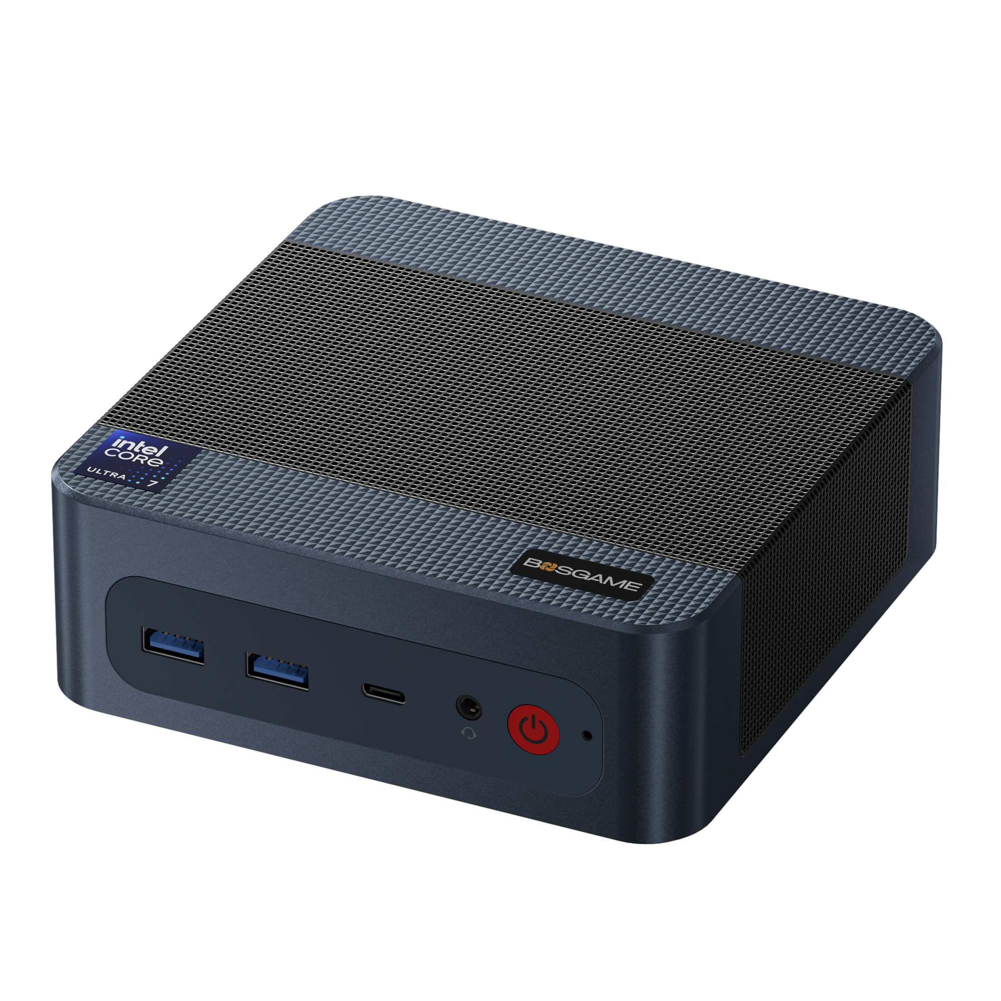 BOSGAME Ai Mini PC M3, Powered by Intel Ultra 7 155H Processor,  Thunderblot 4 Ports, Dual 2.5G LAN Ports Quad Display