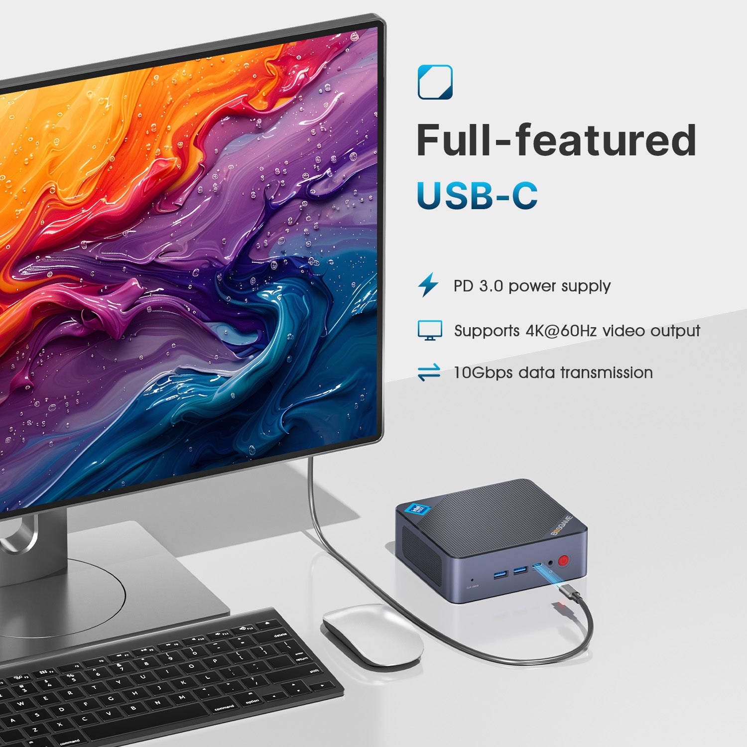 BOSGAME Ubuntu OS Mini PC_Intel N95, pre-installed with Ubuntu 22.04