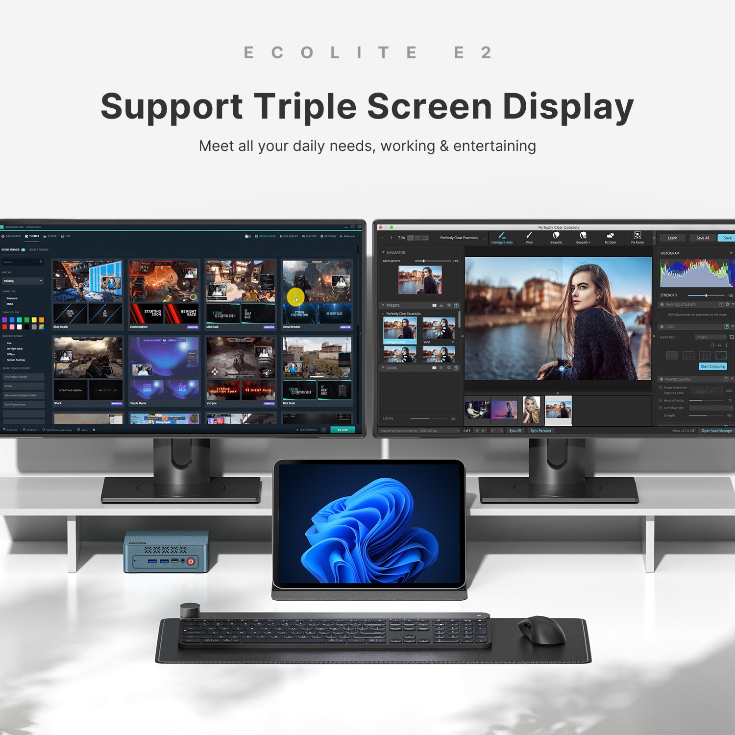 BOSGAME Mini PC E2, Equipped by AMD Ryzen 5 3550H, 16GB DDR4 512GB SSD