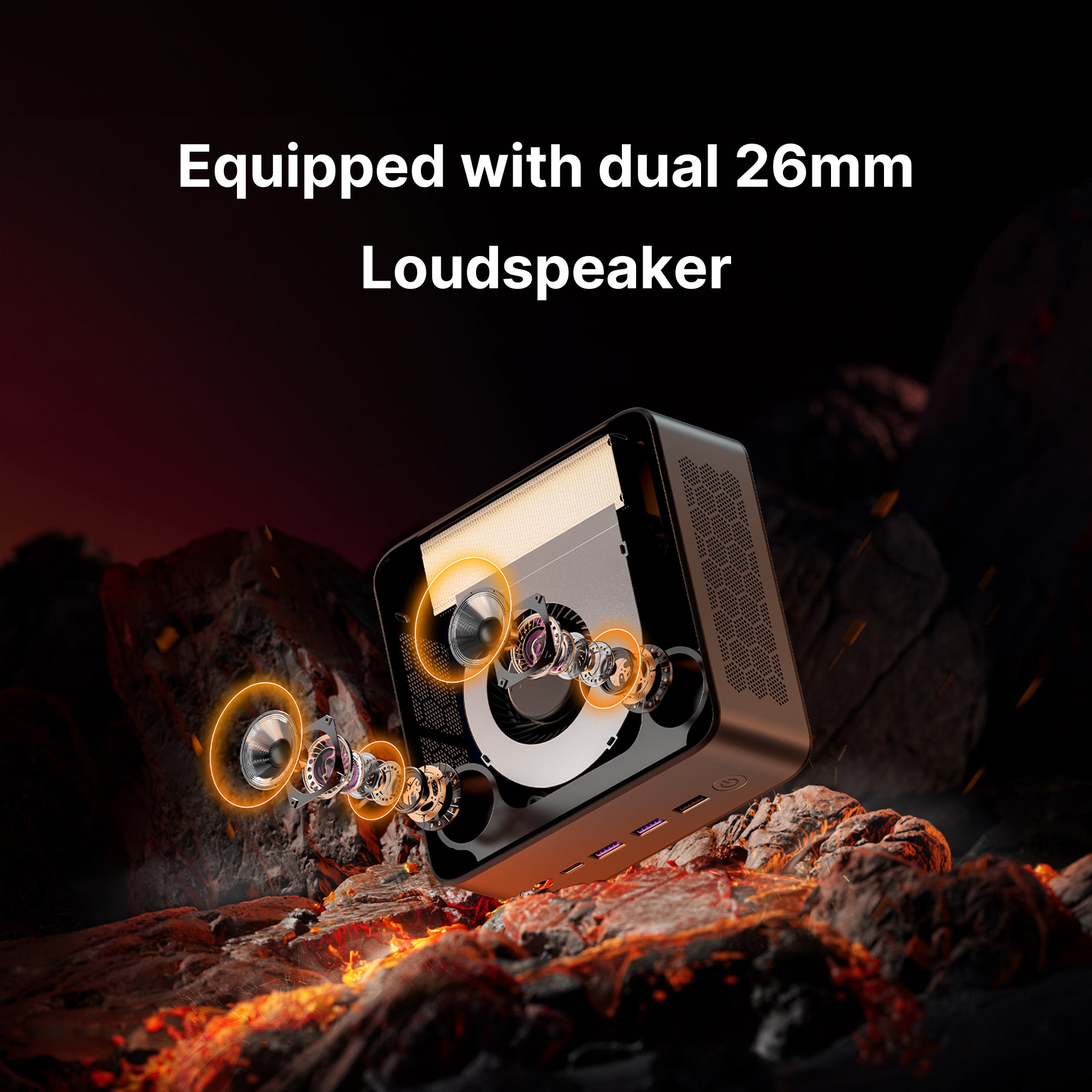 BOSGAME Mini Gaming PC M2, Bulit in Speaker, Powred by AMD Ryzen 9 7940HS Processor, 32GB DDR5 1TB NVMe SSD